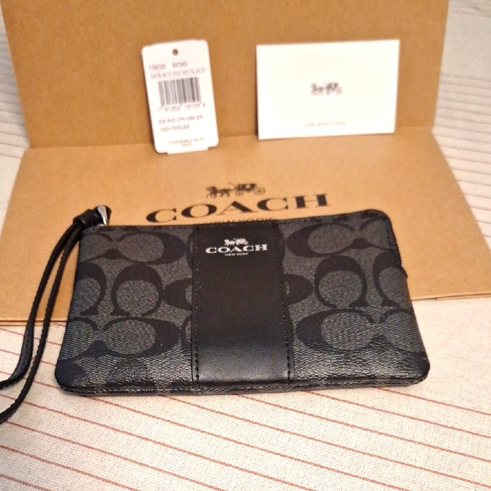 Coach Black Wristlet